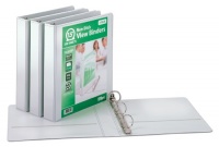 Cardinal ClearVue Round Ring View Binders, 1.5-Inch Capacity, White, Case of 4 Binders (00319-C) Cardinal ClearVue Round Ring View Binders, 1.5-Inch Capacity, White, Case of 4 Binders (00319-C)