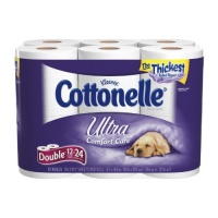 Cottonelle Ultra Comfort Care Toilet Paper, 12 Double Roll, White (Pack of 4) Cottonelle Ultra Comfort Care Toilet Paper, 12 Double Roll, White (Pack of 4)