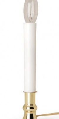Darice 6206 Brass Plated Candle Lamp with On/Off Sensor Darice 6206 Brass Plated Candle Lamp with On/Off Sensor