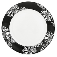 First at Bloomingdale's. These bold black and white patterns are made to mix and match. Choose five-piece place settings in floral Dogwood Point, banded Nag's Head or striped Pinney's Beach. Dogwood Point shown here. First at Bloomingdale's. These bold black and white patterns are made to mix and match. Choose five-piece place settings in floral Dogwood Point, banded Nag's Head or striped Pinney's Beach. Dogwood Point shown here.