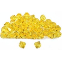 40 Citrine Bicone Swarovski Crystal Beads Part 5301 4mm