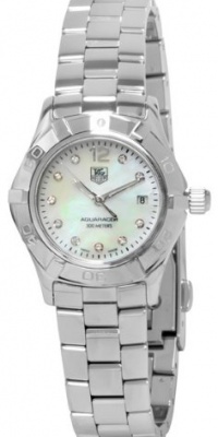 TAG Heuer Women's WAF1415.BA0824 Aquaracer 28mm Stainless Steel Diamond Dial Watch TAG Heuer Women's WAF1415.BA0824 Aquaracer 28mm Stainless Steel Diamond Dial Watch