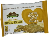 Corazonas Oatmeal Squares, Banana Walnut, 1.76-Ounce Bars (Pack of 12) Corazonas Oatmeal Squares, Banana Walnut, 1.76-Ounce Bars (Pack of 12)