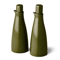 Borrowing from nature, this oil & vinegar cruet set has a highly glossed surface and unusual contours, creating an interesting silhouette - a DVF signature - on the table. Borrowing from nature, this oil & vinegar cruet set has a highly glossed surface and unusual contours, creating an interesting silhouette - a DVF signature - on the table.