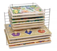 Melissa & Doug Deluxe Wire Puzzle Rack Melissa & Doug Deluxe Wire Puzzle Rack