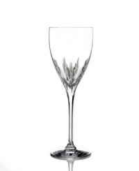 With flame-inspired cuts in dishwasher-safe crystal, the Lenox Firelight Signature goblet accents formal settings with sheer brilliance. With flame-inspired cuts in dishwasher-safe crystal, the Lenox Firelight Signature goblet accents formal settings with sheer brilliance.