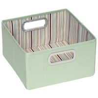 JJ Cole Collections Storage Box, Cocoa Stripe, 6.5 JJ Cole Collections Storage Box, Cocoa Stripe, 6.5