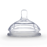 Comotomo 2 Pack Silicone Replacement Nipple, Clear, 6 Months Comotomo 2 Pack Silicone Replacement Nipple, Clear, 6 Months