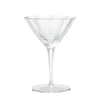 Crafted from gleaming hand-blown crystal, this hand-cut Ralph Lauren martini glass boasts an elegant art deco-inspired base. Crafted from gleaming hand-blown crystal, this hand-cut Ralph Lauren martini glass boasts an elegant art deco-inspired base.