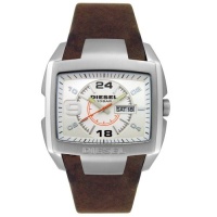 Diesel Men's DZ1273 Stainless Steel and Brown Leather Watch Diesel Men's DZ1273 Stainless Steel and Brown Leather Watch