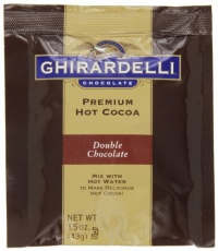 Ghirardelli Premium Hot Cocoa, Double Chocolate, 1.5-Ounce Envelopes (Pack of 15) Ghirardelli Premium Hot Cocoa, Double Chocolate, 1.5-Ounce Envelopes (Pack of 15)