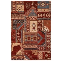 Couristan Timeless Treasures 4323/0300 Kerman Mosaic Area Rug - Burgundy/Rust Couristan Timeless Treasures 4323/0300 Kerman Mosaic Area Rug - Burgundy/Rust