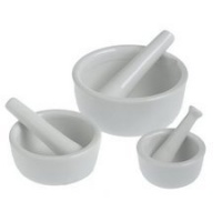 HIC Porcelain Set of 3 Mortar and Pestle White HIC Porcelain Set of 3 Mortar and Pestle White
