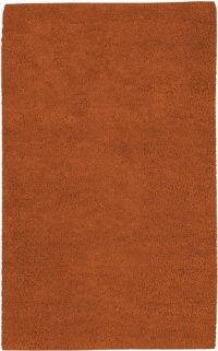 Area Rug 5x8 Rectangle Shag Rust Color - Surya Aros Rug from RugPal Area Rug 5x8 Rectangle Shag Rust Color - Surya Aros Rug from RugPal