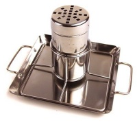 Steven Raichlen Best of Barbecue SR8016 Stainless-Steel Beer-Can Chicken Rack with Drip Pan Steven Raichlen Best of Barbecue SR8016 Stainless-Steel Beer-Can Chicken Rack with Drip Pan