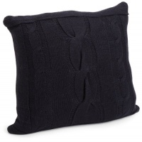 Tommy Hilfiger Sun Valley Stripe Cable Knit Pillow, Navy Tommy Hilfiger Sun Valley Stripe Cable Knit Pillow, Navy