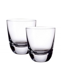 Worthy of the finest American whiskey, these double old-fashioned glasses from the Villeroy & Boch drinkware and barware collection are exquisitely crafted in luxe crystal for bourbon, Tennessee and rye. Weighted shams look and feel exceptional while maintaining the temperature of drinks served straight or on the rocks. Worthy of the finest American whiskey, these double old-fashioned glasses from the Villeroy & Boch drinkware and barware collection are exquisitely crafted in luxe crystal for bourbon, Tennessee and rye. Weighted shams look and feel exceptional while maintaining the temperature of drinks served straight or on the rocks.