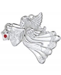 Get in the spirit this season with the 2012 Angel of Peace. Waterford's elegant silver-plated ornament lights the way to a happy, memorable holiday. Get in the spirit this season with the 2012 Angel of Peace. Waterford's elegant silver-plated ornament lights the way to a happy, memorable holiday.