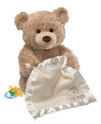 Press peek a boo bear's foot to play! The bear will engage a child to play a game of peek a boo as bear interacts, the arms will move up and down bringing the blanket with him. Press peek a boo bear's foot to play! The bear will engage a child to play a game of peek a boo as bear interacts, the arms will move up and down bringing the blanket with him.