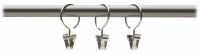 Umbra 1-Inch Curtain Clip Drapery Rings, Set of 10, Nickel Umbra 1-Inch Curtain Clip Drapery Rings, Set of 10, Nickel