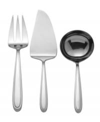 Like the soft toe of a dancer's slipper, Ballet Icing flatware ends in a round, elegant tip. A classic shape coupled with the lasting luster of 18/10 stainless steel makes this 3-piece serving set a crowd favorite for formal and everyday dining. Like the soft toe of a dancer's slipper, Ballet Icing flatware ends in a round, elegant tip. A classic shape coupled with the lasting luster of 18/10 stainless steel makes this 3-piece serving set a crowd favorite for formal and everyday dining.