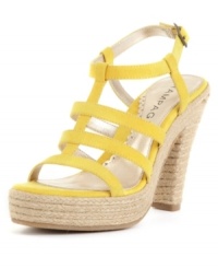 The view rocks from above! Rampage's Keeley sandals put some spring in your step with strappy uppers and high espadrille heels. The view rocks from above! Rampage's Keeley sandals put some spring in your step with strappy uppers and high espadrille heels.