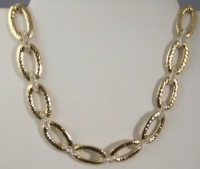 Hammered Gold & Austrian 16 Inch Collar Crystal Hammered Gold & Austrian 16 Inch Collar Crystal
