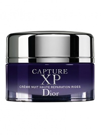 Capture XP Ultimate Wrinkle Correction Night Crème is Dior's wrinkle-smoothing skincare collection that preserves and restores the density beneath each wrinkle. The unique Dior complex works in the epidermis to revitalize the potential of youth preserving cells to plump the skin and rebuild lost density. In the dermis, it promotes the synthesis of hyaluronic acid. Wrinkles are immediately smoothed and are intensely reduced after one month. 1.69 oz. Capture XP Ultimate Wrinkle Correction Night Crème is Dior's wrinkle-smoothing skincare collection that preserves and restores the density beneath each wrinkle. The unique Dior complex works in the epidermis to revitalize the potential of youth preserving cells to plump the skin and rebuild lost density. In the dermis, it promotes the synthesis of hyaluronic acid. Wrinkles are immediately smoothed and are intensely reduced after one month. 1.69 oz.