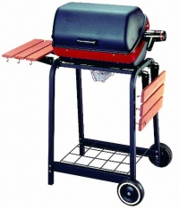 Meco 9325 Deluxe Electric Cart Grill, Satin Black with Garnet Accent Band Meco 9325 Deluxe Electric Cart Grill, Satin Black with Garnet Accent Band