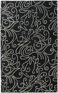Area Rug 2x3 Rectangle Transitional Black Color - Surya Artist Studio Rug from RugPal Area Rug 2x3 Rectangle Transitional Black Color - Surya Artist Studio Rug from RugPal