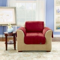 Sure Fit Quilted Velvet Deluxe Chair Pet Throw, Chocolate Sure Fit Quilted Velvet Deluxe Chair Pet Throw, Chocolate