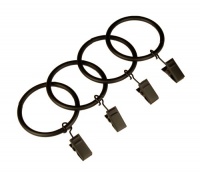 BCL Drapery Hardware 125CLAB 1-1/4-Inch Diameter Clip Rings for Rod Sets, Set of 14, Antique Black BCL Drapery Hardware 125CLAB 1-1/4-Inch Diameter Clip Rings for Rod Sets, Set of 14, Antique Black