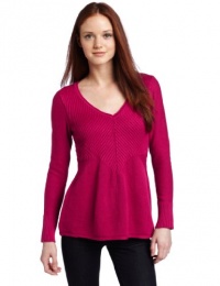 Calvin Klein Jeans Women's Petite V-Neck Promo Sweater Calvin Klein Jeans Women's Petite V-Neck Promo Sweater
