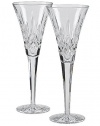 Waterford Lismore Toasting Flutes, Set of 2