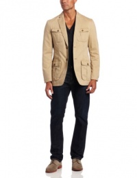Haggar Men's Life Khaki 2 Button Oxford Coat Haggar Men's Life Khaki 2 Button Oxford Coat