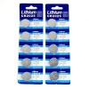 Bluecell 10 Pcs CR2025 Lithium Button Cell Battery 3V for Watch Toy Calculator