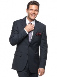 Alfani Red Label Navy Blue Herringbone Sport Coat 46L Slim Fit Suit-Separate Alfani Red Label Navy Blue Herringbone Sport Coat 46L Slim Fit Suit-Separate