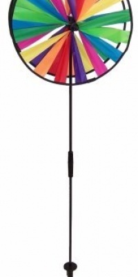 Double Wheels Small Spinning Garden Stake Double Wheels Small Spinning Garden Stake