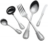 Ricci Merletto 5-Piece Stainless Flatware Hostess Set Ricci Merletto 5-Piece Stainless Flatware Hostess Set