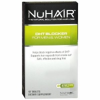 Nu Hair DHT Blocker Hair Regrowth Support Formula Tablets, 42-Count Bottle