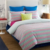 Tommy Hilfiger Pryia Stripe Cotton Duvet Cover Set, King Tommy Hilfiger Pryia Stripe Cotton Duvet Cover Set, King