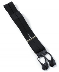 Want a stylish, sophisticated alternative to wearing a belt? Add these classic Club Room suspenders to any tailored look. Want a stylish, sophisticated alternative to wearing a belt? Add these classic Club Room suspenders to any tailored look.