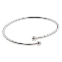 Sterling Silver Flexible Bangle Cuff Bracelet For Pandora or Biagi Beads Screw End Sterling Silver Flexible Bangle Cuff Bracelet For Pandora or Biagi Beads Screw End