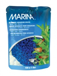 Marina Decorative Gravel, 1-Pound, Blue Marina Decorative Gravel, 1-Pound, Blue