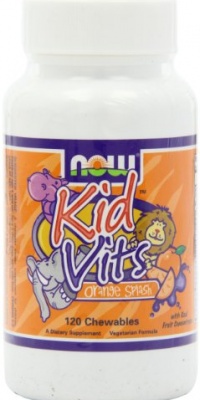 Now Foods Kid Vitamins, Orange Splash, 120-Count Now Foods Kid Vitamins, Orange Splash, 120-Count