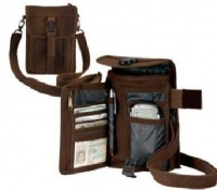 Brown Canvas Small Travel Portfolio Shoulder Bag Brown Canvas Small Travel Portfolio Shoulder Bag