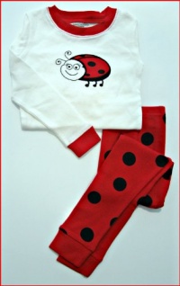 ApplesaucewearTM Two-Piece Cotton Lady Bug Pajamas - Sizes 6 Mo. to 5T ApplesaucewearTM Two-Piece Cotton Lady Bug Pajamas - Sizes 6 Mo. to 5T