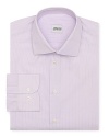 Armani Collezioni Lavender Stripe Dress Shirt - Contemporary Fit