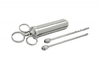 Epica 2-Ounce Stainless-Steel Seasoning Injector with Marinade Needles