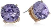 Kenneth Cole New York Modern Tanzanite Round Crystal Stud Earrings Kenneth Cole New York Modern Tanzanite Round Crystal Stud Earrings